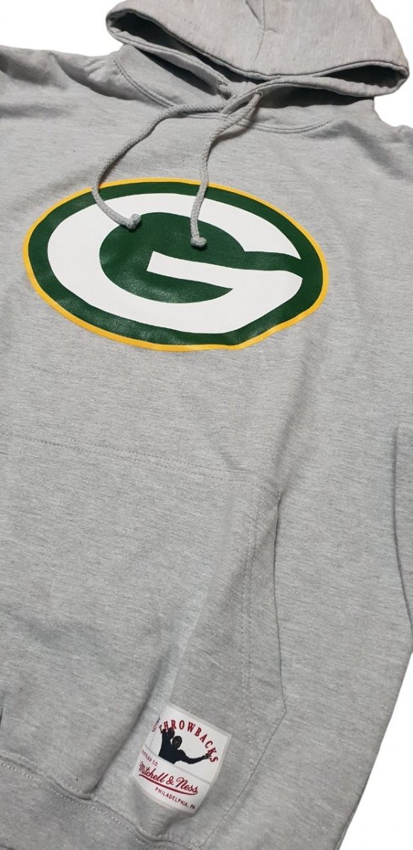 Mitchell &amp; Ness bluza Team Logo Hoody Green Bay Packers HDSSINTL1052-GBPGREY
