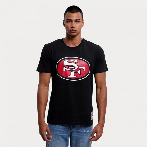 Mitchell &amp; Ness t-shirt NFL Team Logo Tee San Francisco 49ERSS BMTRINTL1053-SF4BLCK
