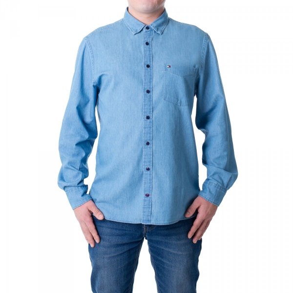 Tommy Hilfiger koszula męska Organic Cotton Denim Shirt MW0MWI0956-IAO