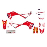 BLACKBIRD KOMPLET NAKLEJEK (OKLEIN) HONDA CRF 250R 25; CRF 450R 25 REPLICA TEAM HRC KOLOR CZERWONY CZARNY 