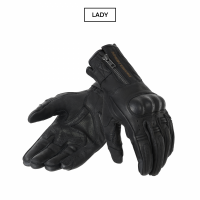 RĘKAWICE MOTOCYKLOWE DAMSKIE REBELHORN HUNTER BLACK WL DL 