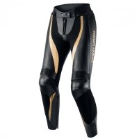 SPODNIE SKÓRZANE REBELHORN REBEL LADY BLACK/GOLD D34 