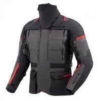 KURTKA MOTOCYKLOWA TEKSTYLNA REBELHORN CUBBY 5 BLACK ANTHRACITE RED S 