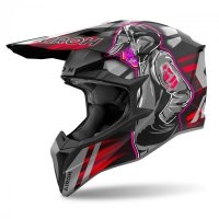 KASK AIROH WRAAAP CYBER RED MATT S 