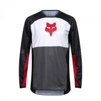 BLUZA FOX 180 FLOW WHITE/RED M 