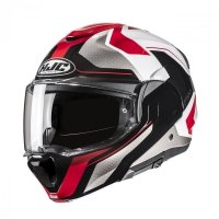 KASK MOTOCYKLOWY HJC F100 BIOS RED BLACK M 