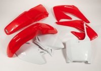 UFO KOMPLET PLASTIKÓW HONDA CRF 450 R '02-'03 KOLOR OEM (CZERWONY/BIAŁY) 