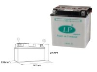 Polaris 425 Ranger 2x4 02-03 akumulator Landport (bez elektrolitu) 