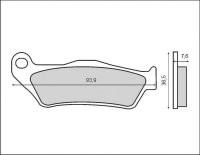 Brenta klocki hamulcowe przód APRILIA RX 125 ENDURO 2008- 