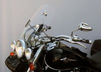 Uniwersalna szyba do motocykli bez owiewek MRA, forma HITR, przyciemniana 