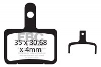 CFA327R - Klocki hamulcowe rowerowe (organiczne wyczynowe) EBC Brakes 