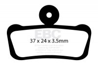 CFA633 - Klocki hamulcowe rowerowe (organiczne) EBC Brakes 