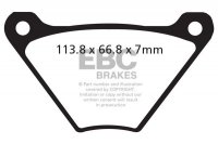 Klocki hamulcowe EBC FA024/2V V-PAD (kpl. na 1 tarcze) 