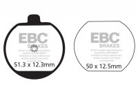 Klocki hamulcowe EBC FA033 (kpl. na 1 tarcze) 