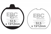 Klocki hamulcowe EBC FA037 (kpl. na 1 tarcze) 
