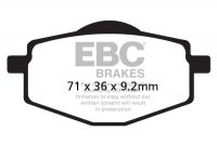 Klocki hamulcowe EBC FA101 (kpl. na 1 tarcze) 