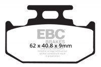 Klocki hamulcowe EBC FA152TT (kpl. na 1 tarcze) 
