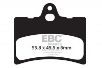 Klocki hamulcowe EBC FA156 (kpl. na 1 tarcze) 