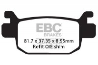 Klocki hamulcowe EBC SFA415 skuterowe (kpl. na 1 tarcze) 