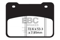 Klocki hamulcowe EBC SFA627 skuterowe (kpl. na 1 tarcze) 