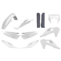 POLISPORT KOMPLET PLASTIKÓW HUSQVARNA TE/FE TPI '20-'23 KOLOR BIAŁO SZARY OEM 