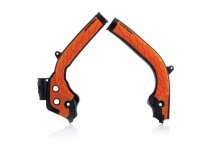 ACERBIS OSŁONY RAMY X-GRIP KTM EXC / EXC-F 17-19, SX /SX-F 16-18, HUSQVARNA FC / TC 16-18, FE / TE 17-19 KOLOR CZARNY / POMARAŃC 
