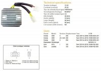 DZE REGULATOR NAPIĘCIA HONDA CMX 250 01-14 (31600-KEN-A51) (SH535C-13) (ESR181) 