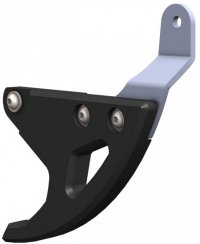 CROSSPRO OSŁONA TARCZY HAMULCOWEJ Z TWORZYWA DTC TYŁ: YAMAHA YZ 120/250 99-19, YZF/WRF 250 99-19 KOLOR CZARNY 