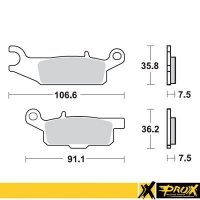 PROX KLOCKI HAMULCOWE KH444 YAMAHA YFM 550 GRIZZLY 11-14, YFM 700 GRIZZLY 07-18 PRZÓD PRAWY 