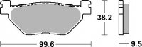 SBS PROMOCJA KLOCKI HAMULCOWE KH319/2 STREET STANDART CERAMIC KOLOR CZARNY 