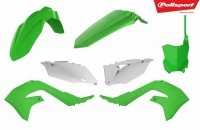 POLISPORT WYPRZEDAŻ KOMPLET PLASTIKÓW KAWASAKI KXF 250 21-24; KXF 450 19-23 W ZESTAWIE TABLICA PRZEDNIA (8665900002) KOLOR ZIELO 