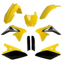 POLISPORT KOMPLET PLASTIKÓW (FULL KIT) SUZUKI RMZ 250 10-18 W ZESTAWIE TABLICA PRZEDNIA (8659300001) I OSŁONY AMORTYZARORÓW (839 