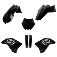 POLISPORT KOMPLET PLASTIKÓW (FULL KIT) KTM SX/SX-F 07 W ZESTAWIE OSŁONY AMORTYZATORÓW (8399000001) KOLOR CZARNY 