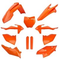 POLISPORT KOMPLET PLASTIKÓW (FULL KIT) KTM SX/SX-F/XC-F 16-18 W ZESTAWIE TABLICA PRZEDNIA (8664900001) I OSŁONY AMORTYZATORÓW (8 