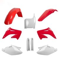 POLISPORT KOMPLET PLASTIKÓW (FULL KIT) HONDA CR 125 02-03; CR 250 02-03 W ZESTAWIE TABLICA PRZEDNIA (8657000001) I OSŁONY AMORTY 