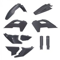 POLISPORT KOMPLET PLASTIKÓW (FULL KIT) HUSQVARNA TE/FE TPI 24-25 W ZESTAWIE OSŁONY AMORTYZATORÓW KOLOR SZARY (N-GREY) 