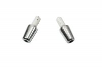 BUZZETTI KOŃCÓWKI/CIĘŻARK<br />I KIEROWNICY ŚREDNICA 17,5MM KOLOR CHROM 