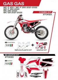 UFO KOMPLET PLASTIKÓW GGKIT702041 PLUS KOMPLET NAKLEJEK (OKLEIN) GAS GAS MC 125 21-22; MC 250 22; MCF 250/350/450 21-22 W ZESTAW 