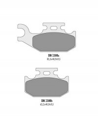 DELTA BRAKING KLOCKI HAMULCOWE KH317 ATV SUZUKI LT-A 500 VISION 02 TYŁ - ZASTĘPUJĄ DB2380MX-D ORAZ DB2380QD-D 