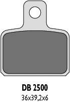 DELTA BRAKING KLOCKI HAMULCOWE KH351 - ZASTĘPUJĄ DB2500MX-N I DB2500QD-N (TRIAL OSSA , SCORPA , SHERCO , TRS , MONTESA , GAS GAS 