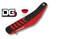 BLACKBIRD POKROWIEC / POSZYCIE NA SIEDZENIE HONDA CR 125/250 02-07, CRF 450R 02-04 DOUBLE GRIP 3 KOLOR CZARNY/CZERWONY 