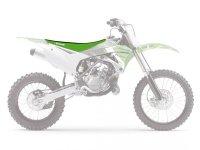 BLACKBIRD POKROWIEC / POSZYCIE NA SIEDZENIE KAWASAKI KX 85 14-23 DOUBLE GRIP 3 KOLOR CZARNY ZIELONY 