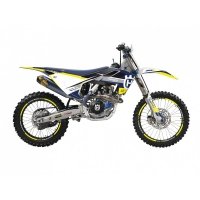 BLACKBIRD KOMPLET NAKLEJEK (OKLEIN) HUSQVARNA FC/TC 16-18, TE/FE 17-19 DREAM 5 CHROME EFX KOLOR NIEBIESKI ŻÓŁTY 