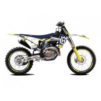 BLACKBIRD KOMPLET NAKLEJEK (OKLEIN) HUSQVARNA TC/FC 19-22, TE/FE 20-23 DREAM 5 CHROME EFX KOLOR NIEBIESKI ŻÓŁTY 