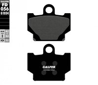 GALFER KLOCKI HAMULCOWE KH081 PÓŁMETALICZNE 