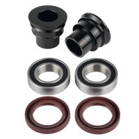 FM-PARTS ŁOŻYSKA PRZEDNIEGO KOŁA Z USZCZELNIACZAMI I TULEJKAMI - KTM / HUSQVARNA 03-15 (OŚKA 22MM) KOLOR CZARNY 
