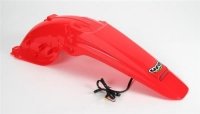 UFO BŁOTNIK TYŁ HONDA CRF 450X 05-09 Z LAMPKĄ LED KOLOR CZERWONY 