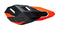 RACETECH (RTECH) PLASTIKI ZAMIENNE DO OSŁON RĄK (HANDBARÓW) HP3 KOLOR CZARNY POMARAŃCZOWY NEON 