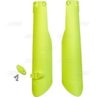UFO OSŁONY TELESKOPÓW ( AMORTYZATORÓW ) PRZEDNICH HUSQVARNA TC 125/250 15-20, TC 300 15-20, TE/TX 125/250/300 16-20, FC 250/350/450 15-20, FE 250/350/450 16-20 KOLOR ŻÓŁTY FLUO 