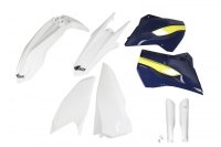UFO KOMPLET PLASTIKÓW (FULL KIT) Z OSŁONAMI TELESKOPÓW (AMORTYZATORÓW) HUSQVARNA TE/FE 125/250/300/350/450 15-16 KOLOR OEM 15 (B 